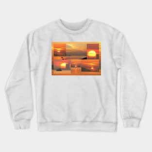 Sunset. Rio Tejo. Crewneck Sweatshirt